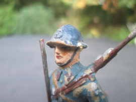 DURSO Belgium officer. Belgische officier rijkswacht leger, leeuwembleem op helm.