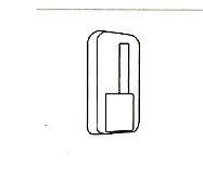 1 uitschuifbare vitrage-roede 60/80 cm