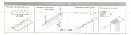 Wave gordijnband per meter