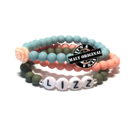 Zelf maken: prachtige naam armband, bloem armband  en uni armband(3 armbanden)  Kies zelf je kleuren. GRATIS VERZENDING