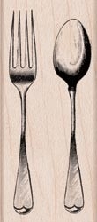 Fork and spoon - Hero Arts * D5418