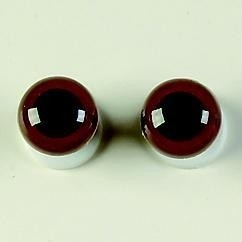 1 paar poppen ogen - veiligheids ogen 8 mm. bruin
