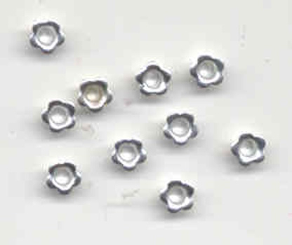 10 bloementjes eyelets zilver 2