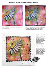 Tutorial mixedmedia kaart maken