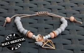 Inspiratie: verstelbare armband met diamantbedel