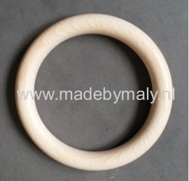 Houten ring houten bijtring, beukenhout * 10 cm.