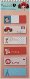 Bonjour sticky  notes - Pura girl