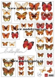 Knipvel vlinders rood - Marianne Design * IT553