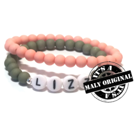 Zelf maken: naam armband  en uni armbanden set  (2 armbanden)  Kies zelf je kleuren. GRATIS VERZENDING