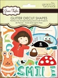 Playtime glitter diecut shapes Grace Taylor - Grant Studios * GT1583