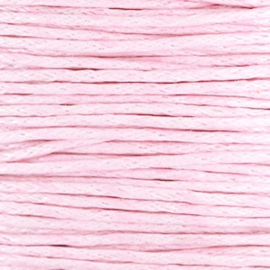 Waxkoord light pink 1,5 mm. dik, per meter