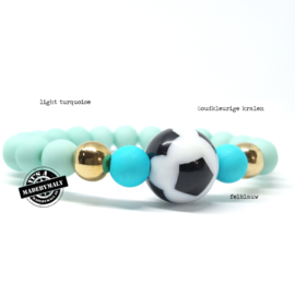 Voetbal armband, kies zelf je kleuren