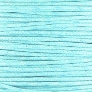Waxkoord aqua blauw 1 mm. dik, per meter