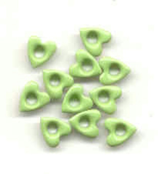 10 hartjes eyelets appelgroen