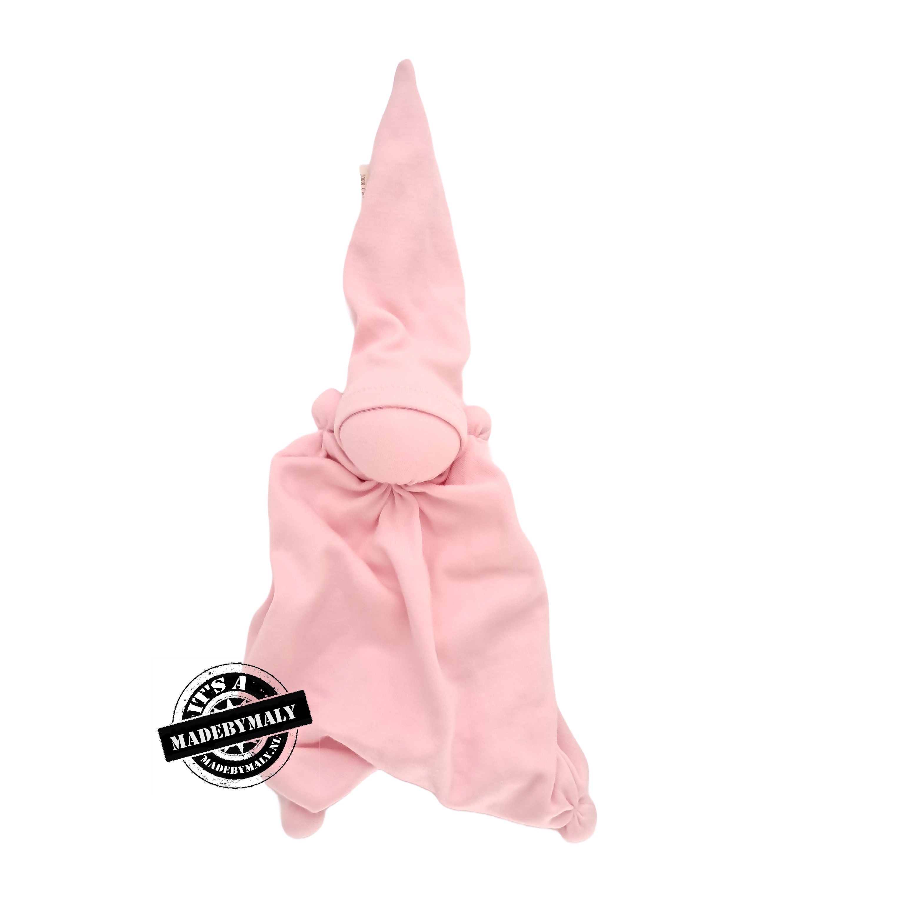 Sussekind Dotje knuffelpopje zachtroze (100% katoen zacht tricot).