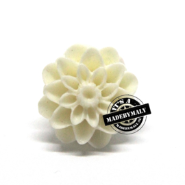 Dahlia bloem kraal 13mm creme