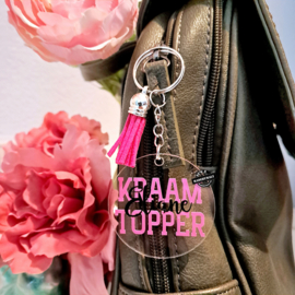 Gepersonaliseerde tashanger - sleutelhanger  - Kraamtopper