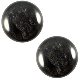 Cabochon Polaris 12mm Jais Black