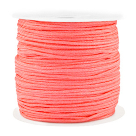 Draad macramé 1,5mm koraalrood, 5 meter