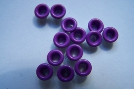 10 ronde eyelets paars