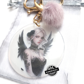 Ethereal Angel – Handgemaakte tashanger en sleutelhanger. GEEN verzendkosten