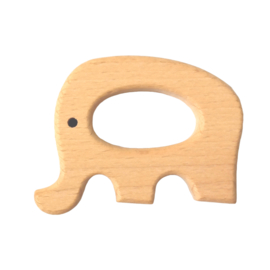 Houten bijtring hout  olifant 2  beukenhout * 7x6 cm.