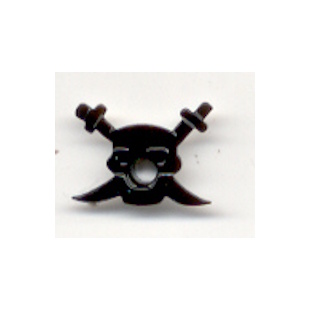 Eyelet piraat zwart