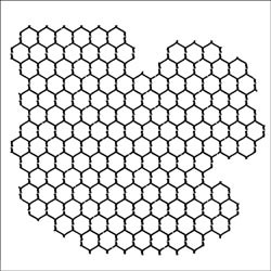 6x6 " Mask template Chickenwire reversed - The Crafters Workshop * TCW259s