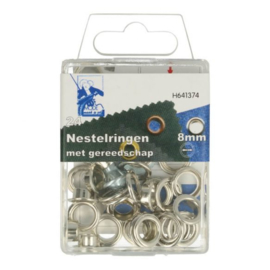 Nestelringen met gereedschap 8mm