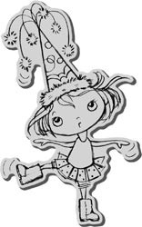 Party Hat Kiddo cling rubber stamp - Stampendous * CRP163