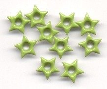 10 ster eyelets lichtgroen