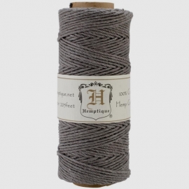 Hemp cord (hennep) grey 1,5 mm. dik - Hemptique * 33330