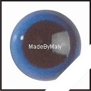 1 paar poppen ogen - veiligheids ogen 10 mm. blauw