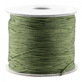 Draad macramé 0.7mm Dark olive green, 5 meter