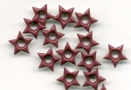 10 ster eyelets wijnrood