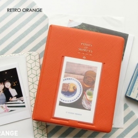 Retro Orange Iconic instax mini polaroid album