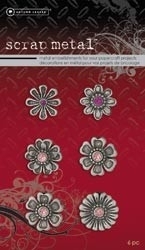 Scrapmetal embellishments roze - Autumn Leaves * 9302