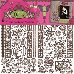 Dazzles artful boutique brown - Hot off the press * DAZ12-2131