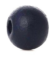Houten kraal 8 mm rond dark blauw