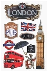 London 3d stickers - Paperhouse
