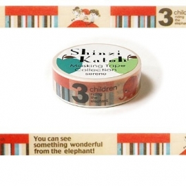 washi tape 3 Children - Shinzi Katoh * MKT5080