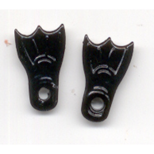 Eyelets zwemvliezen zwart