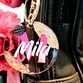 Gepersonaliseerde tashanger - sleutelhanger  - Mila