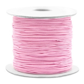 Elastisch koord 0,8 mm. roze, per meter