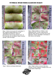 Tutorial mixedmedia kaart maken