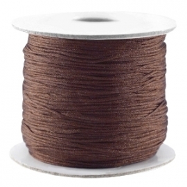 Draad macramé 0.7mm Donker bruin, 5 meter