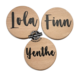 Naam magneet gepersonaliseerd