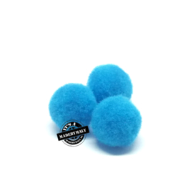 pompom blauw* 10 mm - per 10 stuks