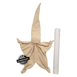 Sussekind - Knuffelpopje ster beige (100% katoenen zacht tricot)