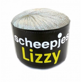 Wit glittergaren Lizzy - Scheepjeswol * 01